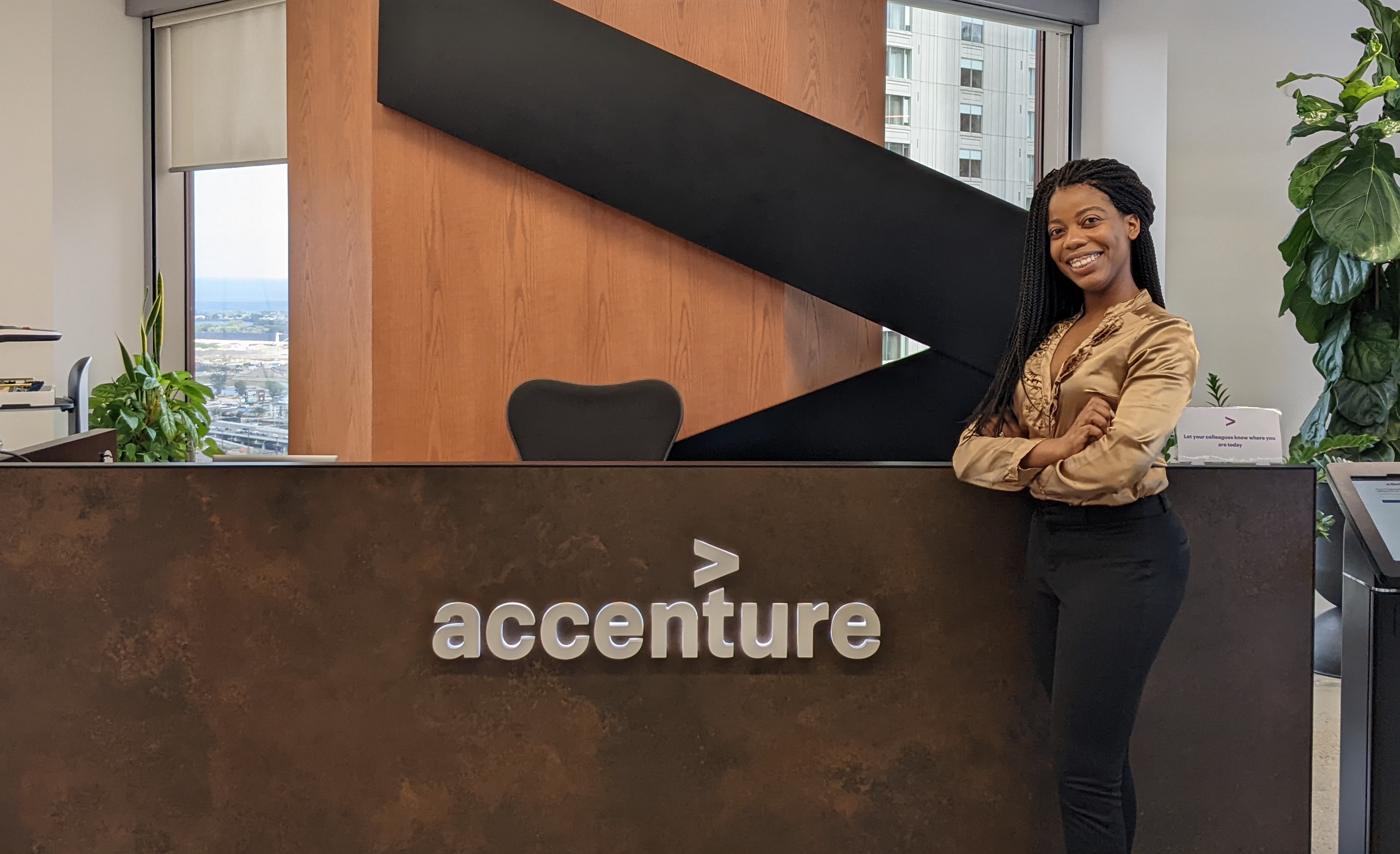 Kevonnie at Accenture’s Toronto office