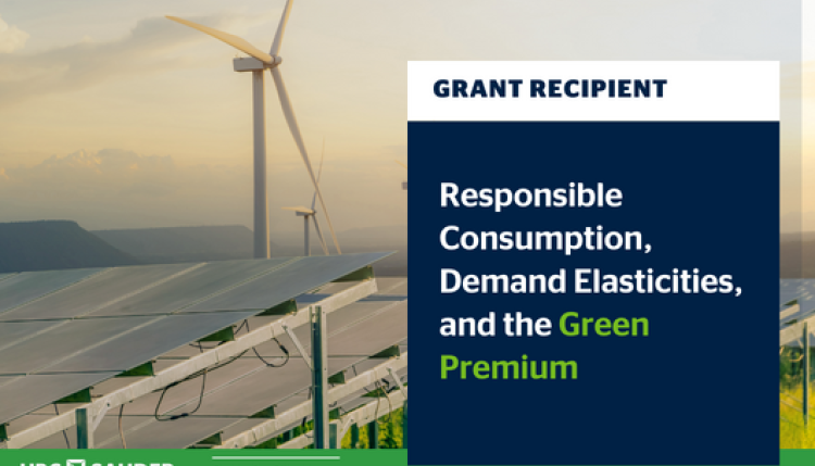 Responsible Consumption, Demand Elasticities, and the Green Premium 