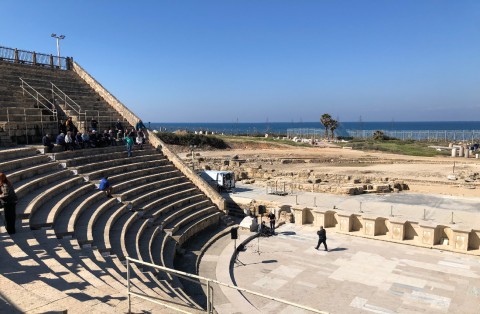 Transported back in time at the Caesarea Amphitheatre